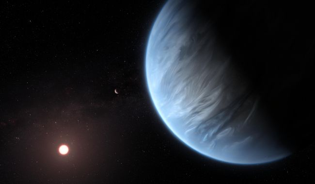 ESA Hubble M Kornmesser planet k2-18b water found
