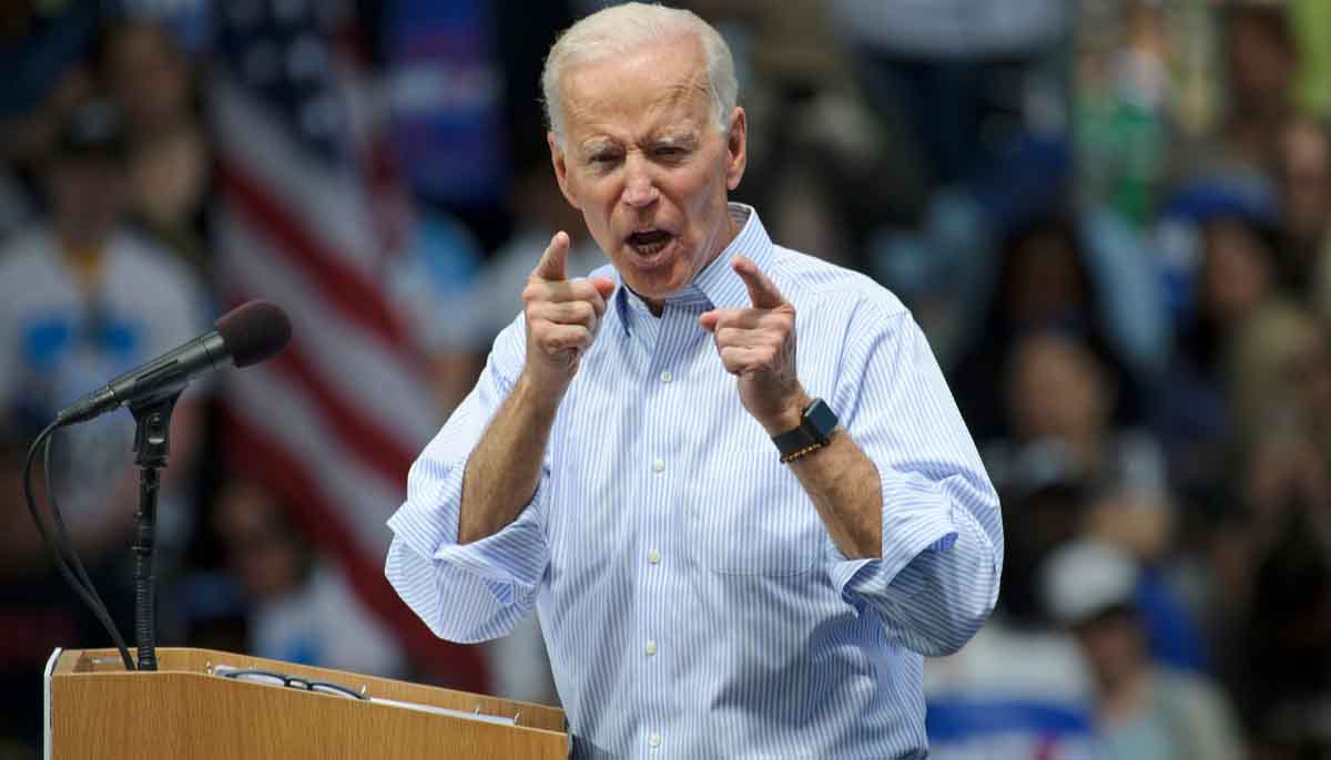 Joe Biden addresses campaign rally