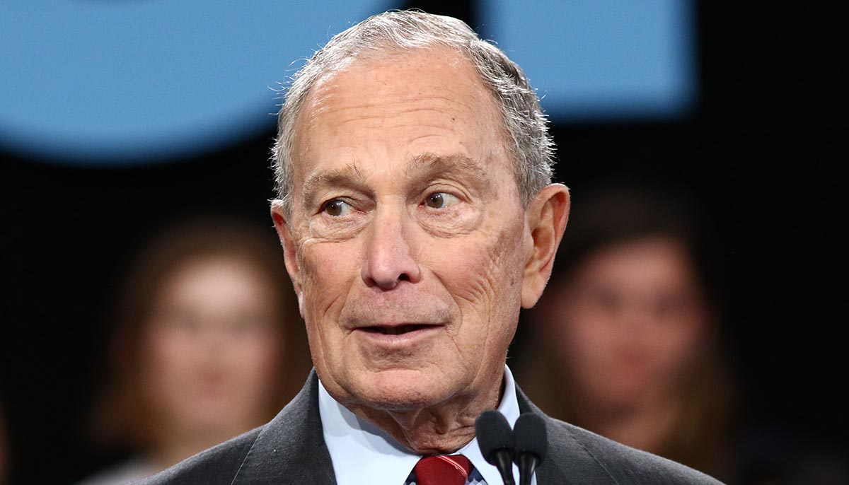Former Democratic presidential candidate Michael Bloomberg