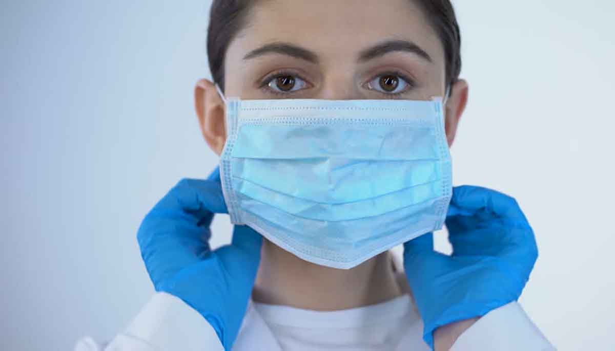 Woman wearing Surgical Mask