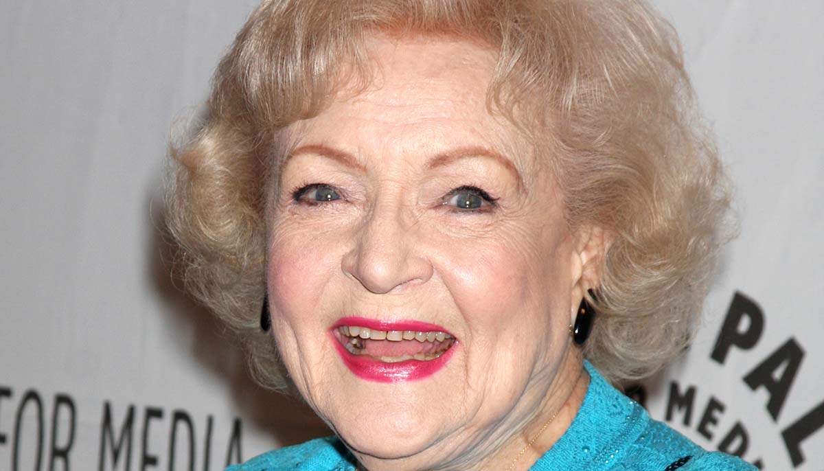 Betty White arrives at an event in California