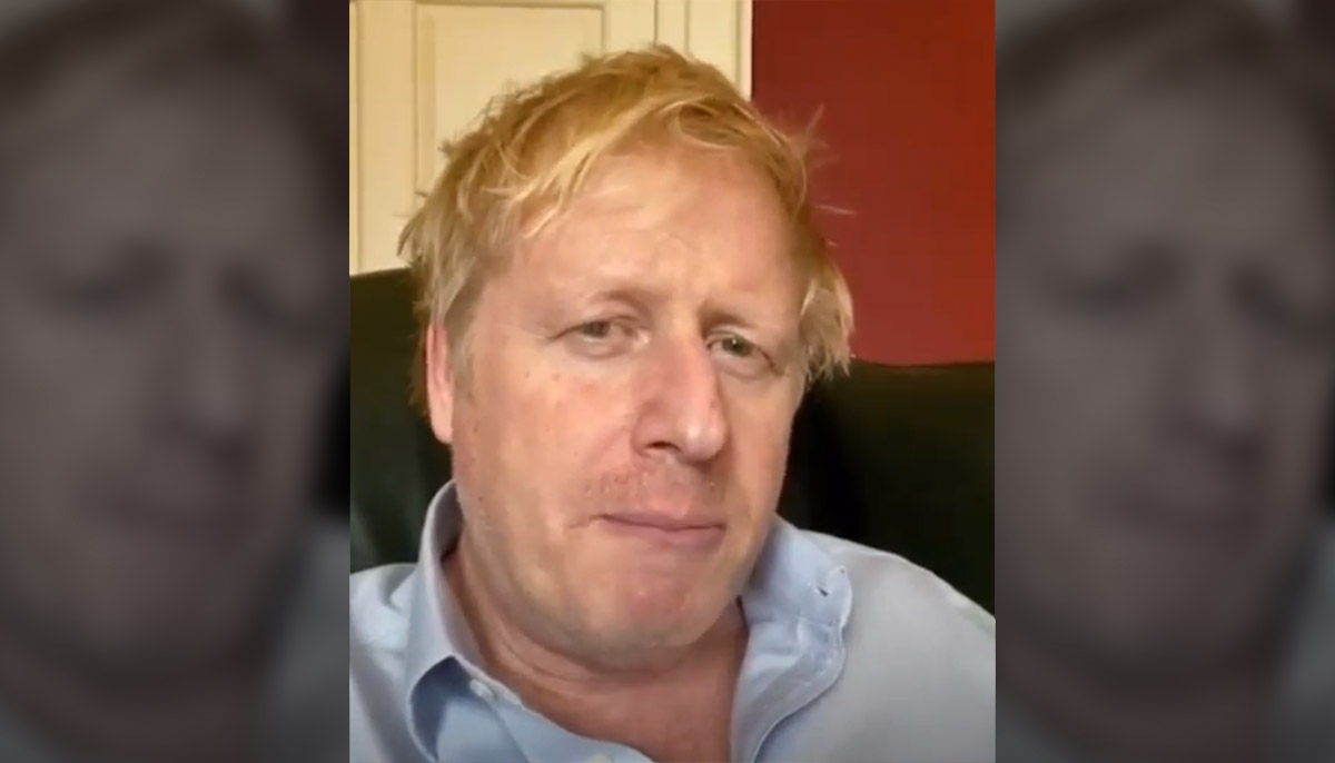 Boris Johnson posts a video to update his coronavirus status