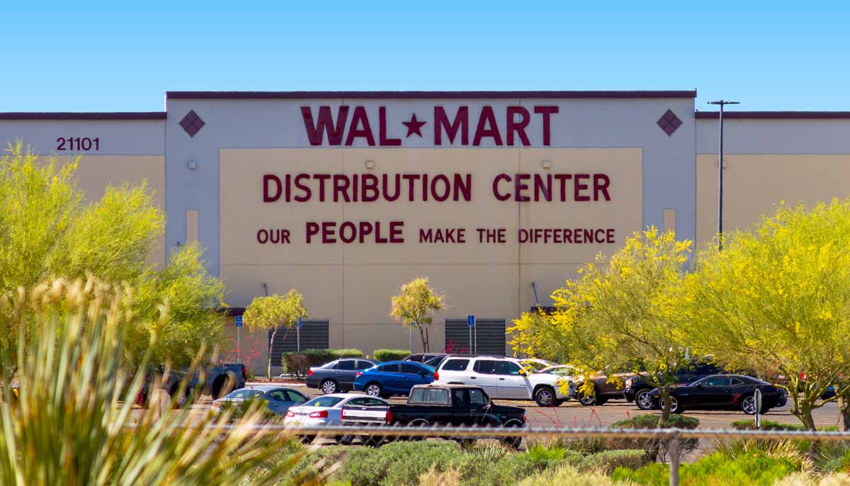 a Walmart Distribution Center in Apple Valley California