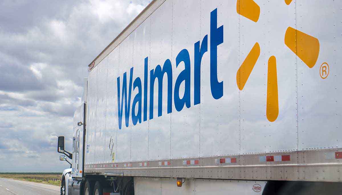 Walmart delivery truck