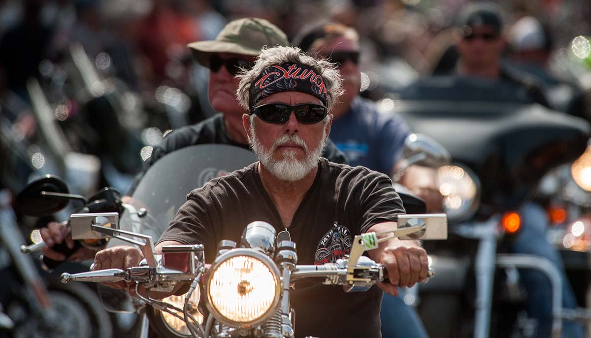 bikers at the annual Sturgis rally