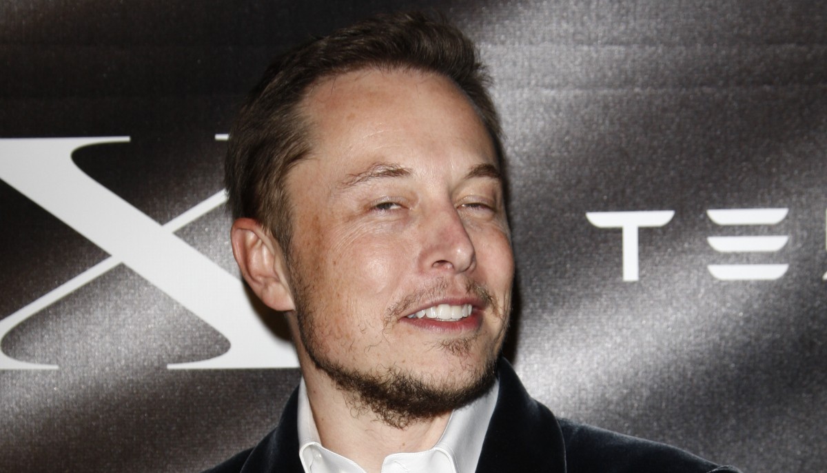 Elon Musk at a tesla event