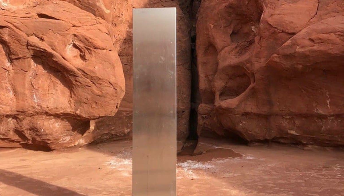 strange metal structure in the desert
